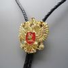 ARTICAL HEART Gold Plated Russia Double Head Eagle Bolo Tie view 4