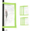 PATIKIL Fishing Lure Wrap 2 Size, 8 Pack Durable Clear PVC Lure Covers Fishing Hook Covers Bait Storage Easily See Lures Keep Fishing Safe, Green view 1