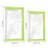 PATIKIL Fishing Lure Wrap 2 Size, 8 Pack Durable Clear PVC Lure Covers Fishing Hook Covers Bait Storage Easily See Lures Keep Fishing Safe, Green view 2
