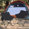 Apeaka Folding Camping Chairs Set of 2 Outdoor Portable Lawn Chairs with Carrying Bag Outside Foldable Backpacking Sports Beach Chair Black view 1