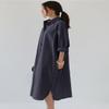 chouyatou Women's Casual Long Sleeve Button Down Maxi Shirt Dress Spring Summer Tunic Dress (X-Large, Navy Blue) view 4