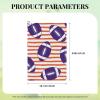 Augenstern 24x16in Golf Towel with Carabiner Clip American-College-Football-Purple-Orange Golf Cleaning Towel view 4
