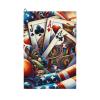 Augenstern 24x16in Golf Towel with Carabiner Clip American-Poker-Card Golf Cleaning Towel view 1