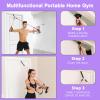 BBTOPS Pilates Bar Kit with Resistance Bands, Pilates Equipment Exercise Bar with Ab Roller for Abs Workout, Portable Home Gym Yoga Fitness Bar for Women & Men (Purple) view 4