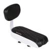 Grtheenumb Back Seat Accessories Set Black Safety PU Leather Soft Cushion Armrest Footrest with Back Rest for Girl Woman Child, Back Seat Accessory, standard view 1