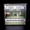 Ageanbri Mini Car Garage Display Cabinet for 16 Hot Wheels Cars, Mini Garage Model Car Display Case 1/64 Scale Toy Cars Storage Organizer with Clear Acrylic Cover and LED Lighting (16 Parking Spaces) view 4
