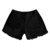 Dademeo Denim Shorts for Women Fashion Frayed Summer Casual Shorts Elastic Waist Distressed Fringed Drawstring Jean Shorts view 4