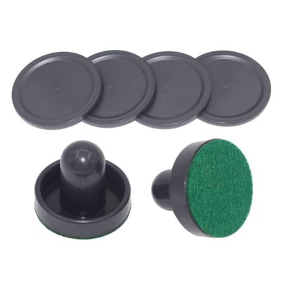 Ball Header Air Hockey Pucks Air Hockey Replacement Set Ice Hockey Pushers Pucks Paddles Table FaGeNAZHPOit Game Black