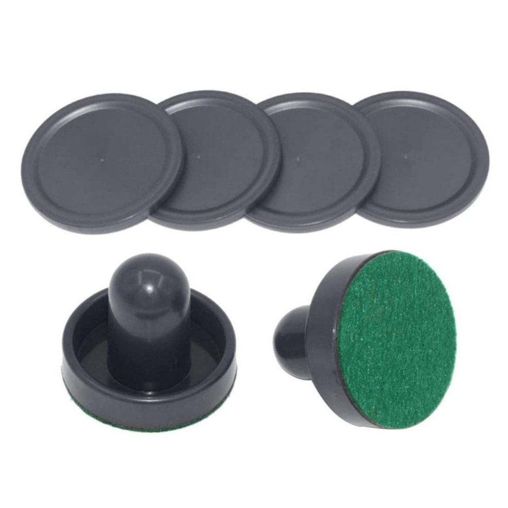 Ball Header Air Hockey Pucks Air Hockey Replacement Set Ice Hockey Pushers Pucks Paddles Table FaGeNAZHPOit Game Black