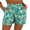 Urchics Womens Casual Board Shorts Swim Tropical Print Swimwear Bottom Swimming Trunks color60 L view 1