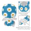2 Packed Daisy Flowers Wallpaper Scrub caps Women Chef hat Surgical Cap for Home view 4