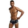 JOCKMAIL Men's Boxer Briefs Mesh Quick Dry Comfort Mens Boxer Briefs Stretch Trunks (US, Alpha, XX-Large, Regular, Regular, Black) view 2