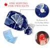 2 Packed Ginkgo Leaves Scrub caps Women Dental Scrub caps Nurse Scrub Cap for Chef view 3