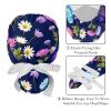 2 Packed Morning Glory Flower Scrub caps Women Scrub caps Women Ponytail Surgical Bouffant caps for Women for Home view 4
