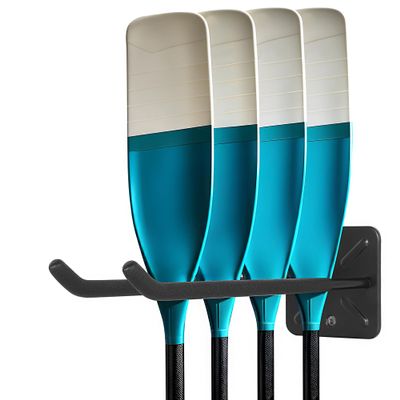 Antidious Kayak Paddles Storage Rack, Garage Metal Oars holder for up to 6 paddles Storage with Non-scratch Grip