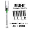 CosiComu 6PCS G Lighted Nocks for Arrows with .165 .204 .233 .244 .246 Inside Diameter with X, H, S, GT Bushings LED Light up Knocks (Green) view 2