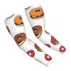 ZhongGuo Hamburger Doughnut Coke Printed Compression Arm Sleeves,Cooling Sun Protection Arm Sleeves for Men Women - Outdoor Sports view 1
