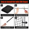 Hittop Baseball Softball Backstop Nets,Sports Net with 33ft Rope,Nylon Netting Barrier Over 22 Size for Backyard,Garage, Basement. view 4