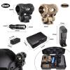 Tactical Helmet ARC Rail Light with Mount LED Mini Zoomable Helmet Flashlight with Strobe/Strong/Low Lamp 200 Lumens, Pocket Pen Flashlight with 20mm Picatinny Rail Mount Storage box Charger (Brown) view 2