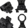 Tactical Helmet ARC Rail Light with Mount LED Mini Zoomable Helmet Flashlight with Strobe/Strong/Low Lamp 200 Lumens, Pocket Pen Flashlight with 20mm Picatinny Rail Mount Storage box Charger (Brown) view 3