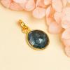 HIMALYA QUARTZ Rose Cut Gemstone Pendant Moss Agate Stone Jewelry 925 Silver Pendant Handmade Gift for Her RCP284 view 2