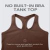 CRZ YOGA Women's Butterluxe Yoga Workout Tank Tops Racerback Sleeveless Camisole Athletic Gym Shirts Coffee Brown XX-Small view 4