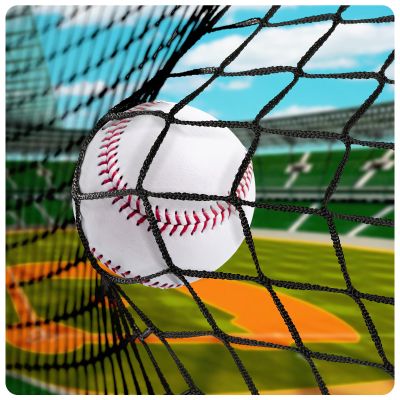 Hittop Baseball Softball Backstop Nets,Sports Net with 33ft Rope,Nylon Netting Barrier Over 22 Size for Backyard,Garage, Basement.