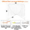 Lacrosse 6mm Heavy Duty 6'X6'X7' Goal Net with 1x Installation Tool and 2x49ft Net Lacing Rope for Practice or Competition view 2