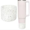1Pc Glitter Silicone Boot for Stanley Cup 30/40oz Tumbler,2.95In Non-Slip Soft Silicone Cup Protective Boot for Stanley 12-24oz Hydro Flask Bottle