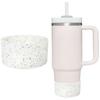 1Pc Glitter Silicone Boot for Stanley Cup 30/40oz Tumbler,2.95In Non-Slip Soft Silicone Cup Protective Boot for Stanley 12-24oz Hydro Flask Bottle view 4