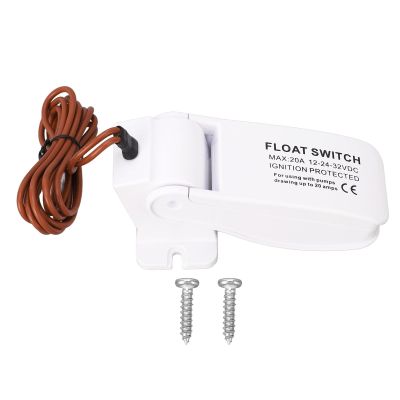 Robust Universal Float Switch for Marine Bilge Pumps Auto Triggered Floating Switch for Reliable Water Levels Management DC V/24V/12V Compatible with 1-Meter Cable Ideal for