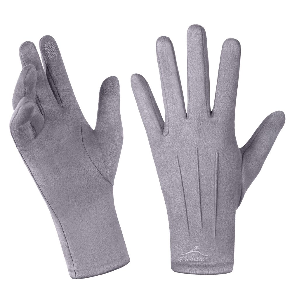 Achiou Women Winter Touchscreen Gloves Soft Comfortable Thermal Elastic Stretch Texting Glove for Traveling,Cycling,Running