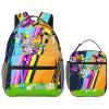 JiesangyiqibK Lightweight Hiking Daypacks Backpack With Lunch Box Sets Adjustable Shoulder Straps, Black5 view 1