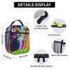 JiesangyiqibK Lightweight Hiking Daypacks Backpack With Lunch Box Sets Adjustable Shoulder Straps, Black5 view 4