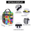 JiesangyiqibK Lightweight Hiking Daypacks Backpack With Lunch Box Sets Adjustable Shoulder Straps, Black8 view 4