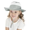 Beisto Kids Sun Hat Wide Brim Adjustable Summer Bucket Hat Sun Protection UPF 50+ Outdoor Beach Camping Mesh Cap for Boys Girls Blue view 1