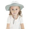 Beisto Kids Sun Hat Wide Brim Adjustable Summer Bucket Hat Sun Protection UPF 50+ Outdoor Beach Camping Mesh Cap for Boys Girls Blue view 2