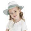 Beisto Kids Sun Hat Wide Brim Adjustable Summer Bucket Hat Sun Protection UPF 50+ Outdoor Beach Camping Mesh Cap for Boys Girls Blue view 3