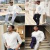 COOFANDY Long Sleeve Shirts for Men Thermal Underwear Fitted Sweater Lightweight Sweatshirt Crewneck Base Layers T-Shirts White view 2