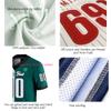 Custom Split Two Tone Jersey,Personalized Design Your Own Football Jerseys for Men Women Youth,Fans Gifts Grayishwhite&Black4 view 3