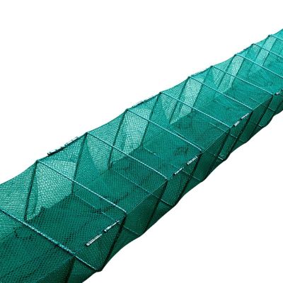 CINGHI LUSSO Foldable Crab Trap Crayfish Trap Crab Trap Fishing Device Integrated Fishing Trap Multiple Entrances Used for Catching Shrimp Crayfish Crabs and Fish (11m)
