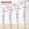 SUZEPER Premium Dance Pole, 45mm Spinning Dance Pole with Extension,Adjustable Static & Swivel Stabilized Stripper Pole for Extra High Ceilings, No Drilling Required view 2
