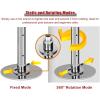SUZEPER Premium Dance Pole, 45mm Spinning Dance Pole with Extension,Adjustable Static & Swivel Stabilized Stripper Pole for Extra High Ceilings, No Drilling Required view 3