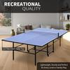 Table Tennis Table 9ft Mid-Size Foldable & Portable Ping Pong Table Set for Indoor & Outdoor Games with Net, 2 Table Tennis Paddles and 3 Balls view 4