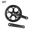 Bike Crankset, Guard Plate Design Crankset Square Hole 170mm Crankset for Electric Bike Road Bike MTB(48T) view 4