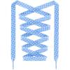 DANHUA Thin Flat Blue White Polka Dot Print Shoelaces 31Inch Shoe Laces Shoestring 2 Pair view 1