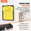 VEVOR Jersey Display Frame Case, 24 x 32 x 1.5 in, Large Lockable Sport Jersey Shadow Box with 98% UV Protection PC Glass and Hangers, for Baseball Basketball Football Hockey Shirt and Uniform, Black view 2