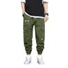PAIKU FINSOO Men's Tactical Cargo Pants Casual Hip Hop Style Drawstring Multiple Pocket High Waisted Graphic Street Pants (US, Alpha, Small, Regular, Regular, Army Green) view 2