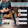 fenglaoda Compression Socks Women Men 4 Pairs, Knee High Support Socks for Running, Sports, Travel, Flight, Nurse view 3