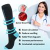 fenglaoda Compression Socks Women Men 4 Pairs, Knee High Support Socks for Running, Sports, Travel, Flight, Nurse view 4